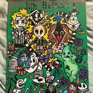 Tim Burton Character Canvas
